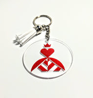 Queen of Hearts Keychain