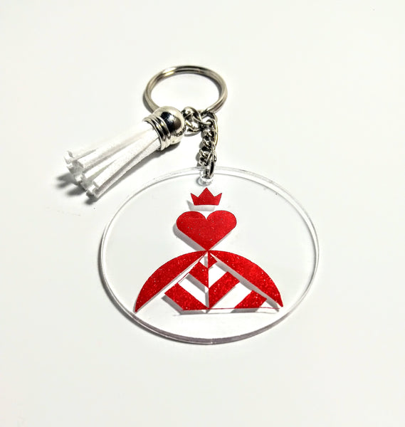 Queen of Hearts Keychain