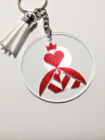 Queen of Hearts Keychain