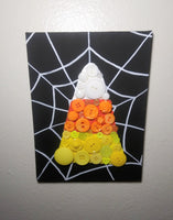 Candy Corn Button Canvas