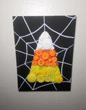 Candy Corn Button Canvas