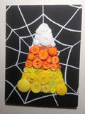 Candy Corn Button Canvas