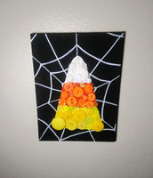 Candy Corn Button Canvas