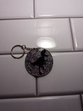 Silver T-rex Keychain