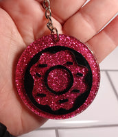 Pink Donut Keychain