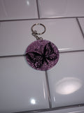 Pink Butterfly Keychain