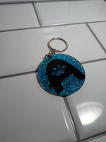 Paw Letter Keychain