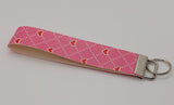 Pink Hearts Wristlet