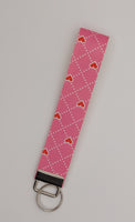 Pink Hearts Wristlet