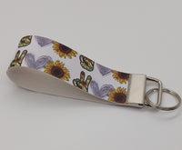 Peace, Love, Sunflower Keyfob